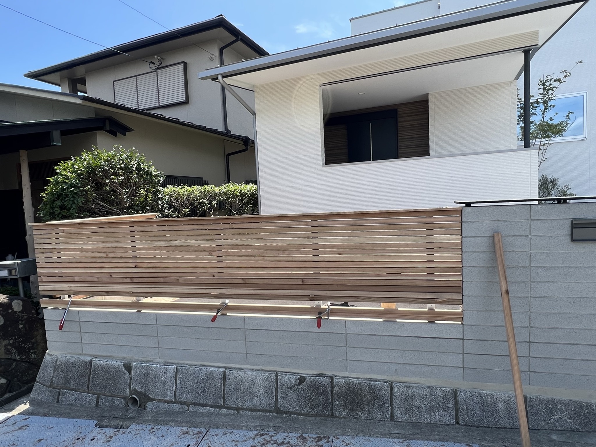 ウッドフェンス ＠前空の家