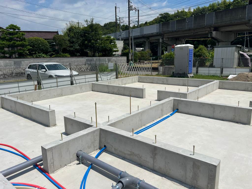 基礎工事完了＠大野の家-i