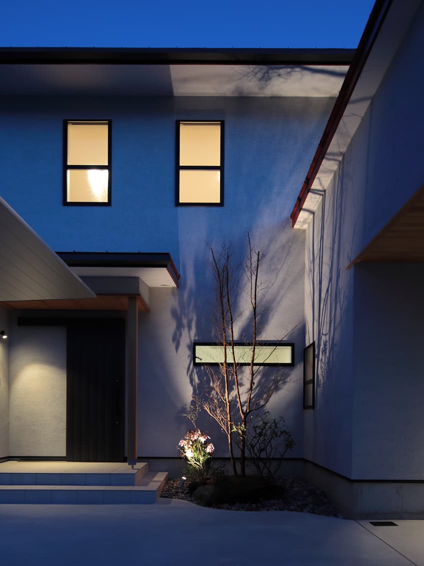 眺望、風を取り入れる２世帯住宅