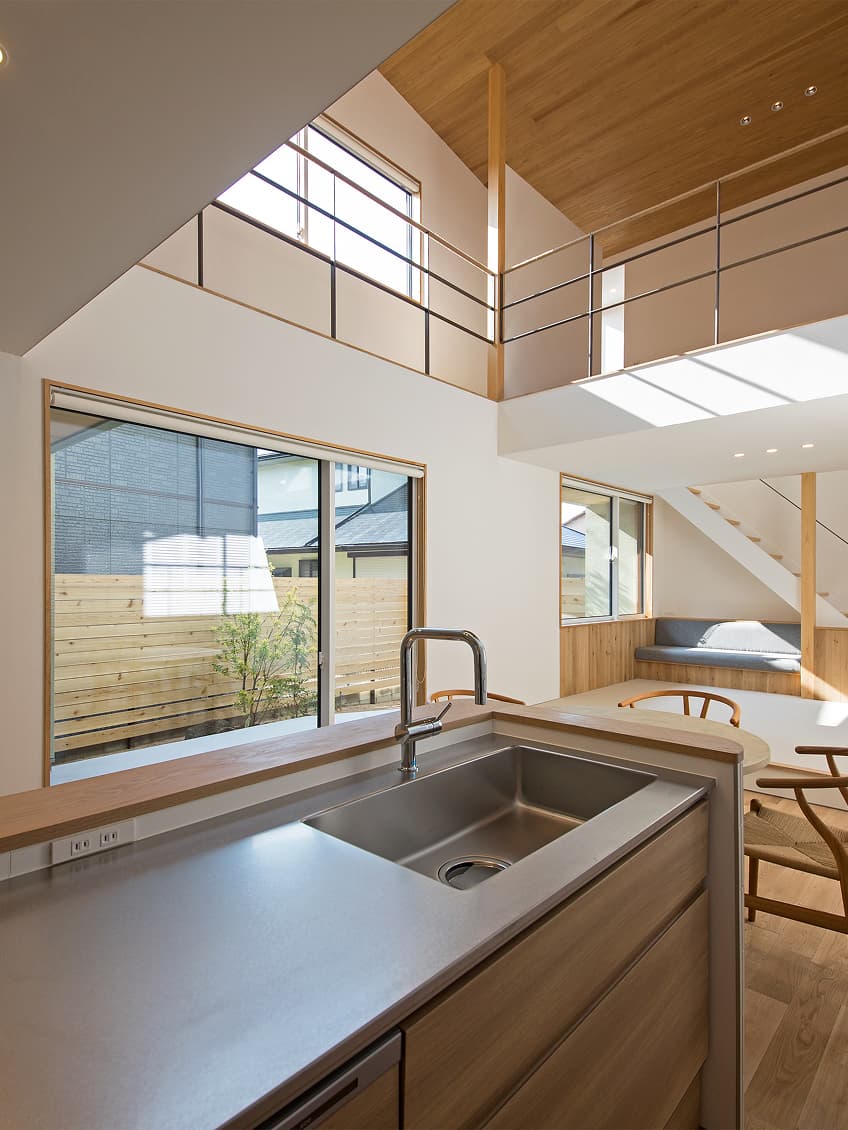 水廻りを陽のあたる場所に。