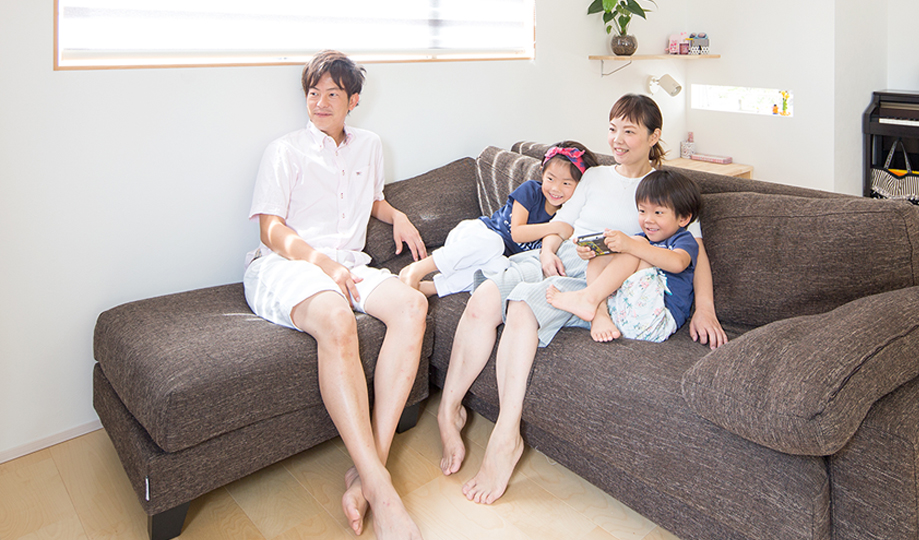 理想のイメージを共有し、家族みんなの住まいを設計する。自然と笑顔になる。