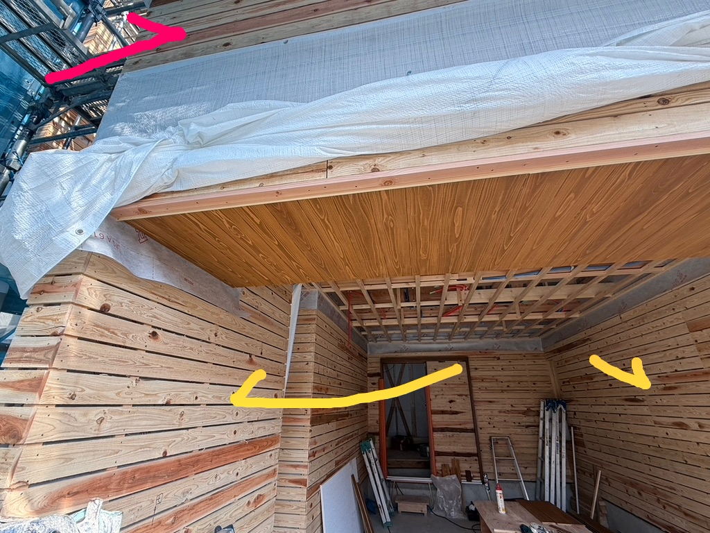 外壁をつくってく＠庚午の家