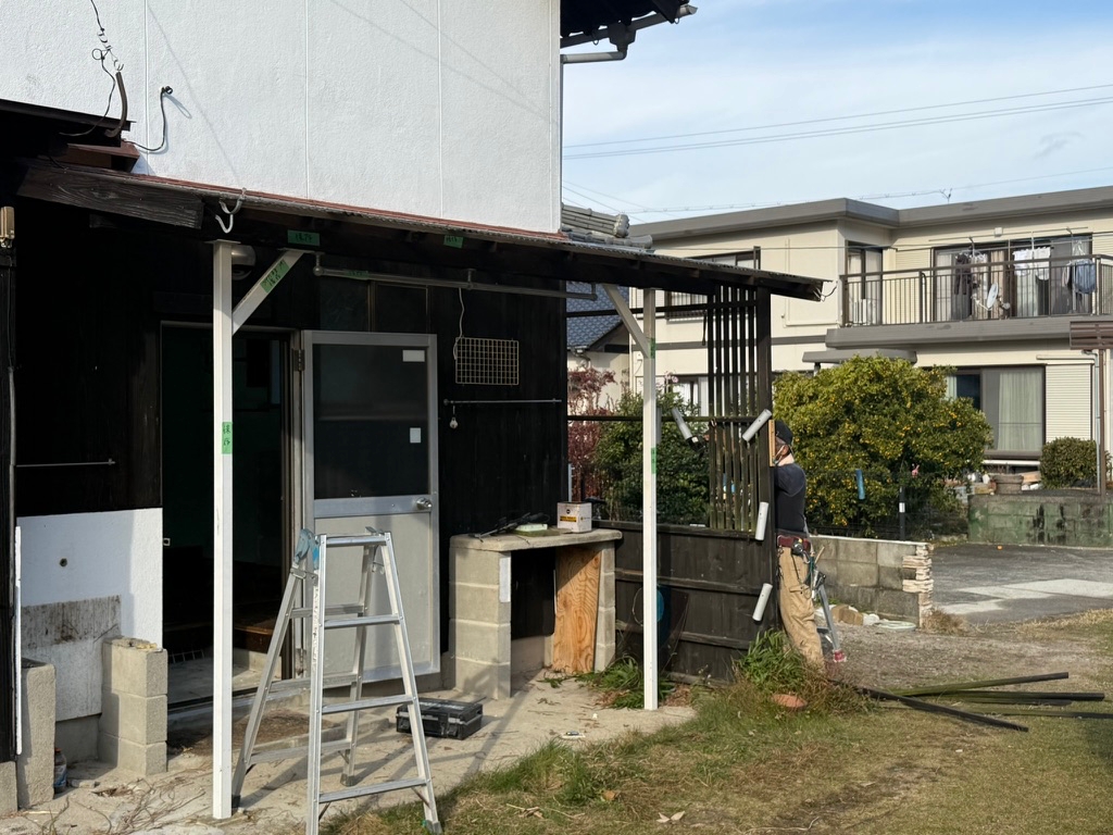 着工しました＠大島の食堂