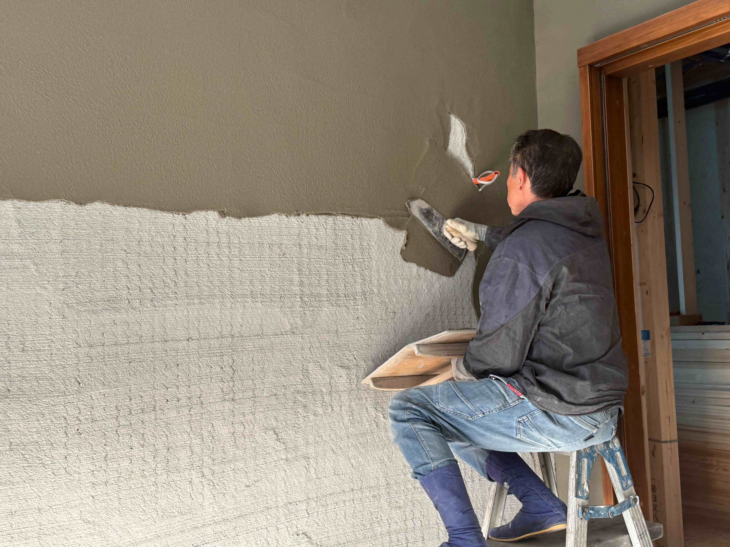 続。外壁をつくってく＠庚午の家