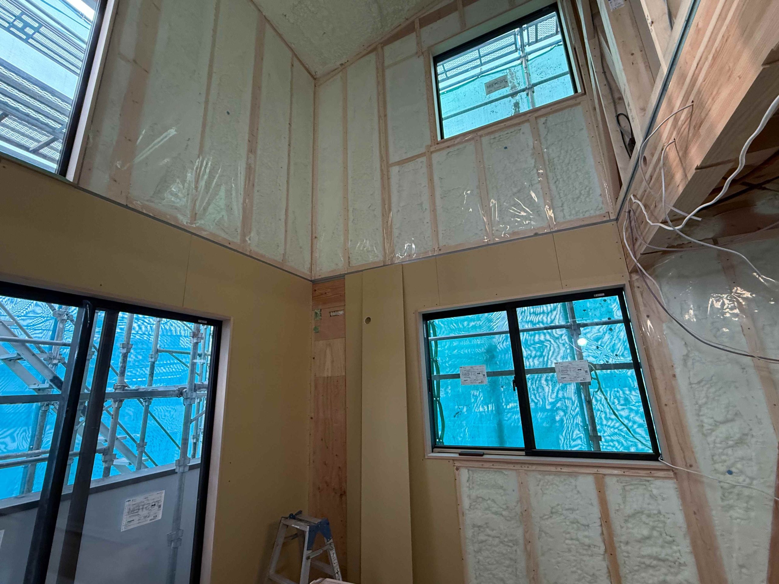 吹き抜けお披露目＠庚午の家